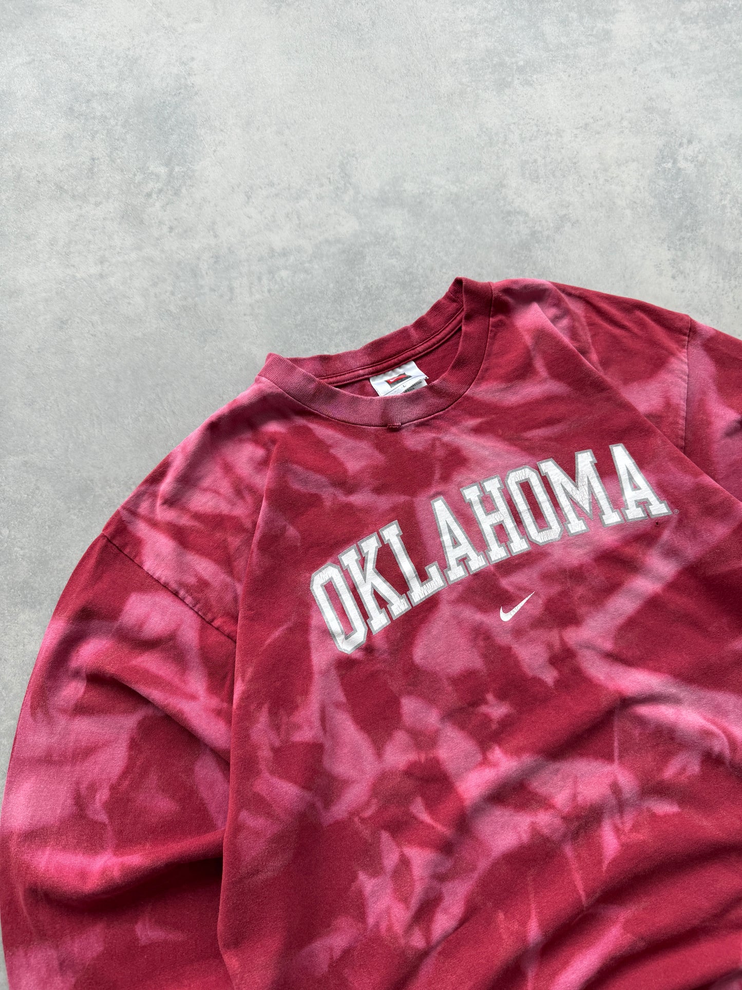 Nike x Oklahoma vintage muška bleach dye majica (L)