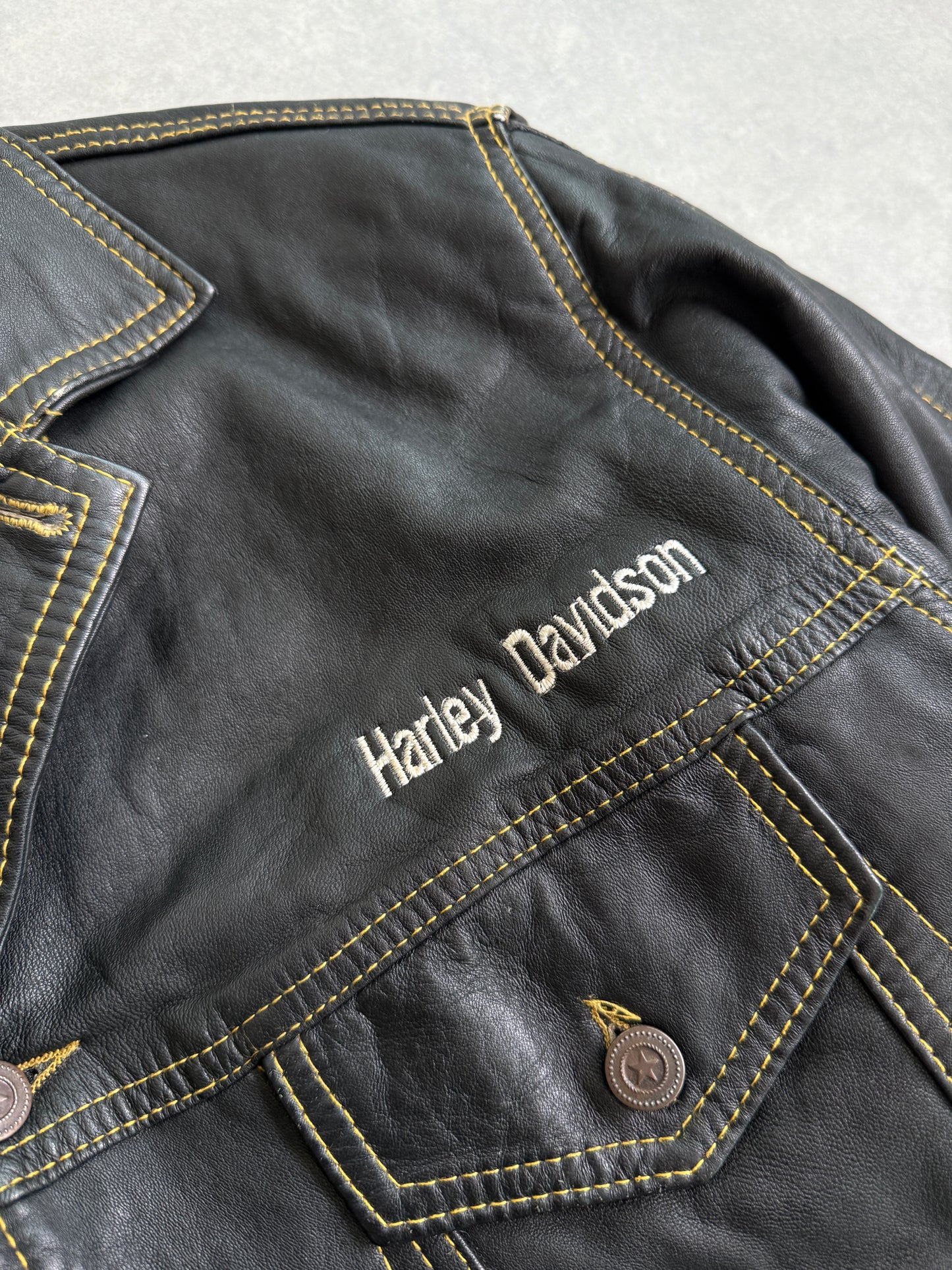 Harley Davidson vintage muška kožna jakna (S)