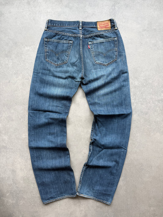 Levis 501 muške tamno plave farmerke (33x34)