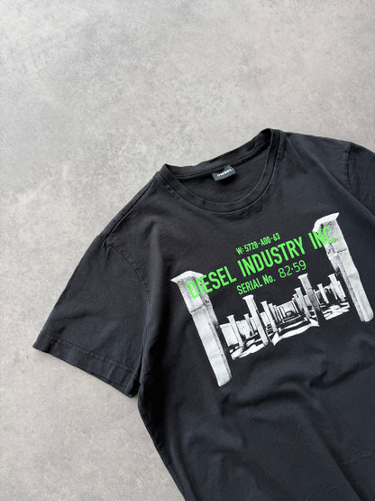 Diesel muška basic crna slim fit majica (M)