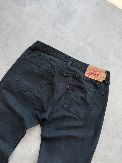 Levis 501 muške crne farmerke (36x30)