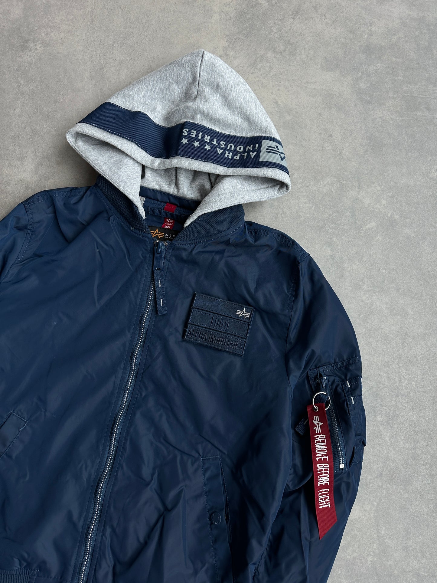 Alpha Industries muška navy plava proljetna jakna (S)