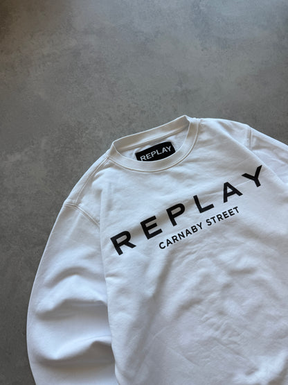 Replay muška bijela dukserica (L)