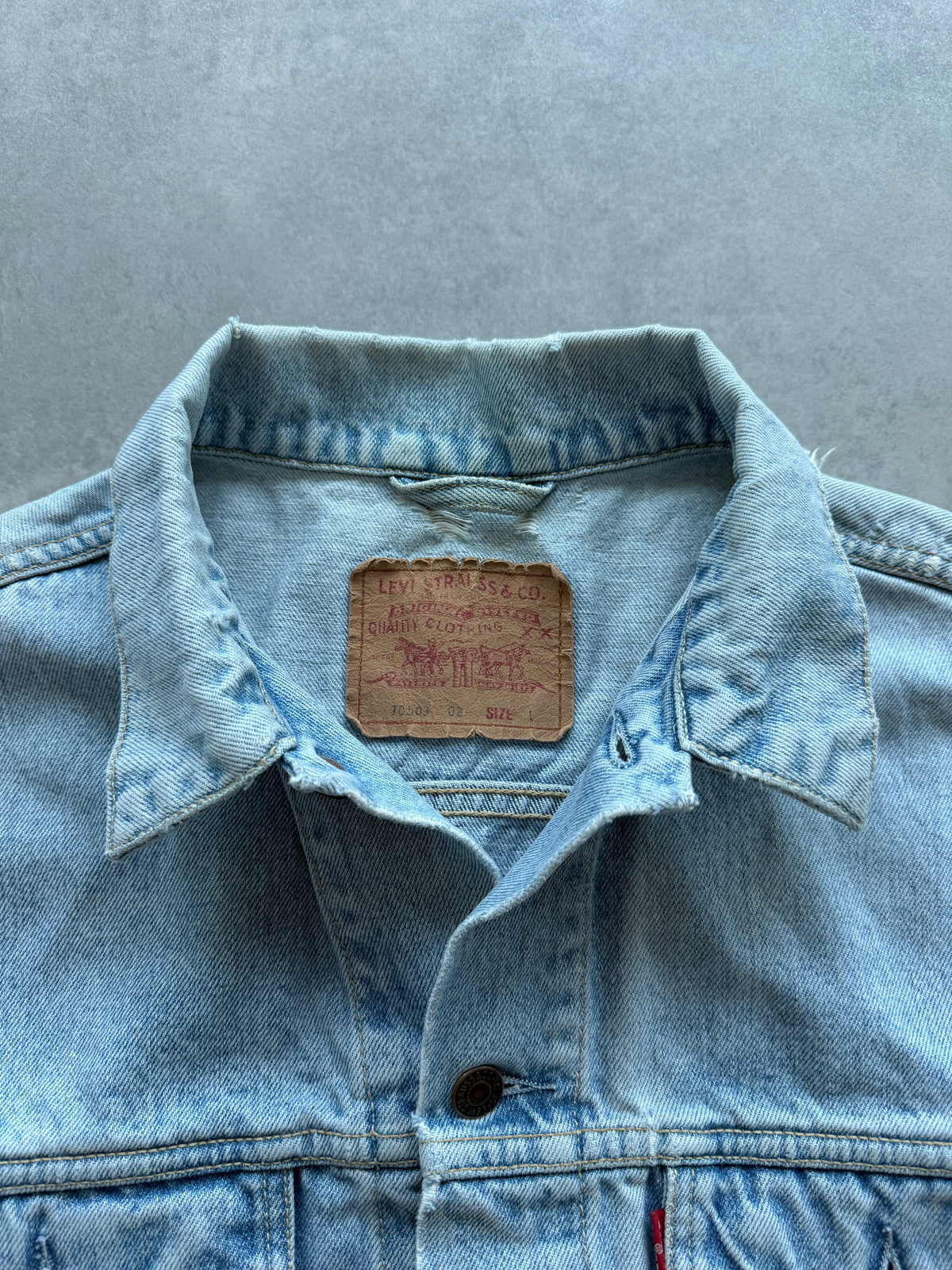 Levis vintage 90s muška plava teksas jakna (L)