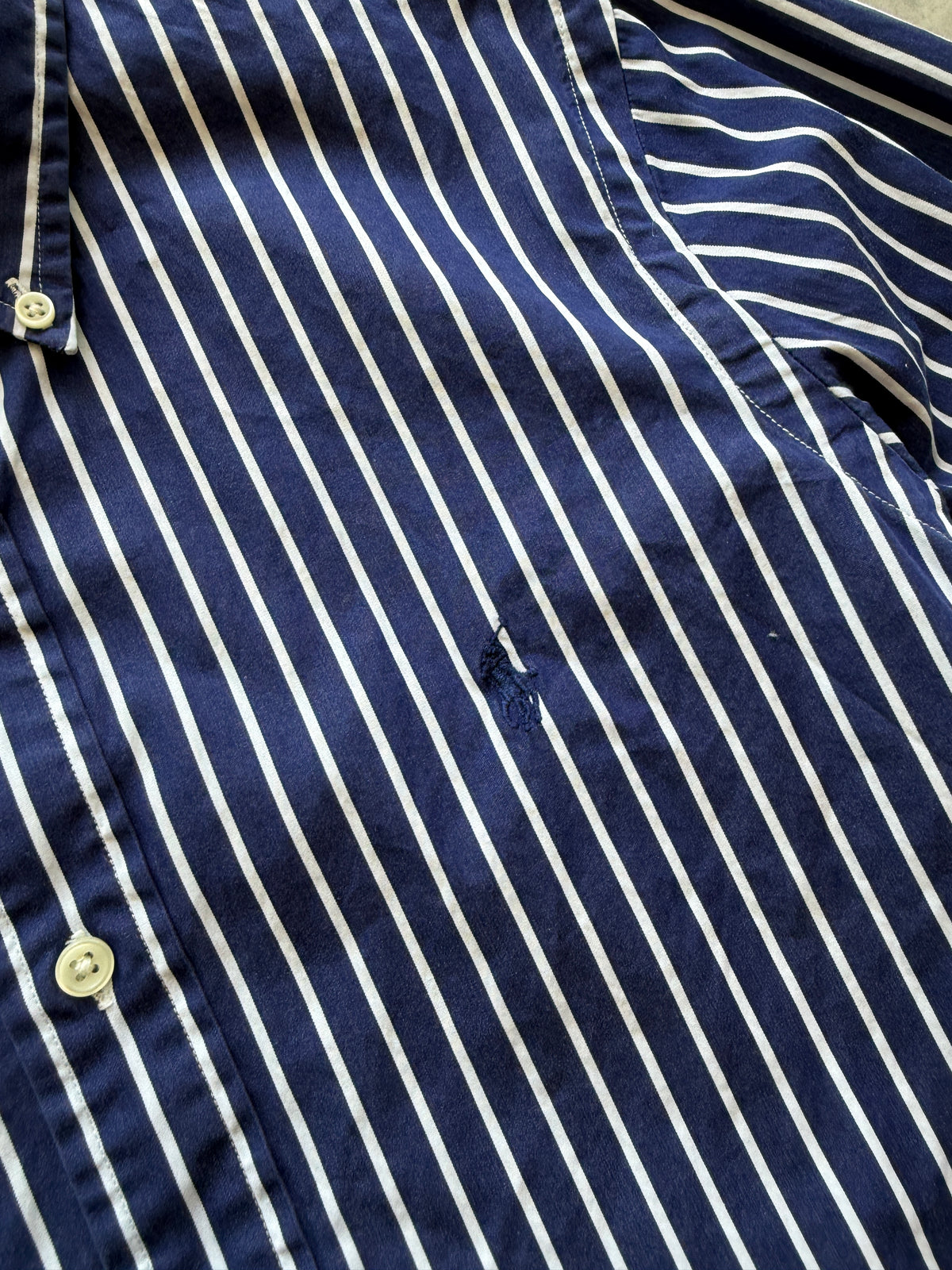 Polo by Ralph Lauren muška plava prugasta košulja (S)