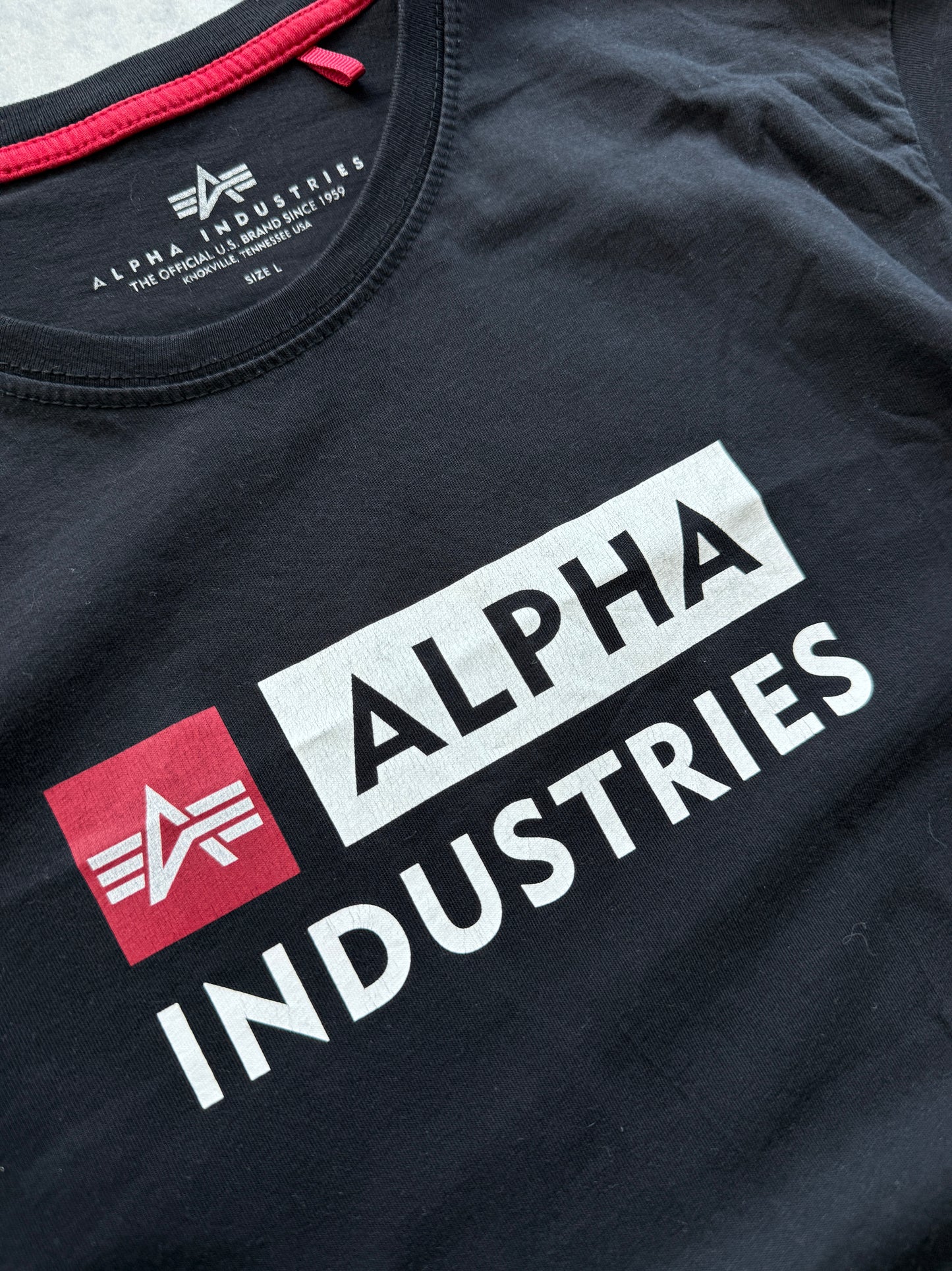 Alpha Industries muška crna majica (L)