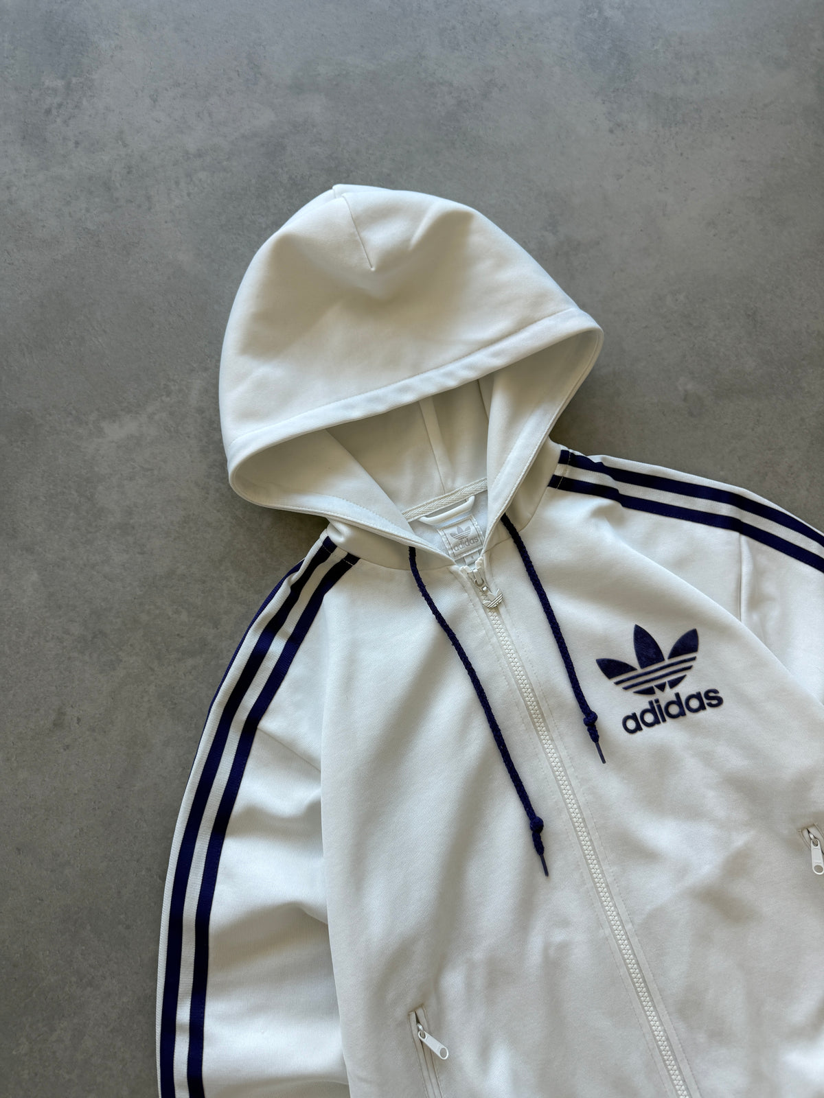 Adidas retro ženska oversized bijela dukserica (S)