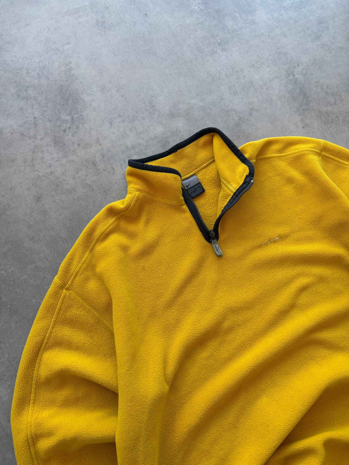Nike 2000s 1/4 zip muška žuta fleece dukserica (XXL)
