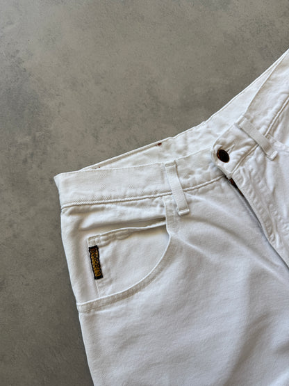 Armani Jeans vintage 2000s ženske bijele farmerke (32)