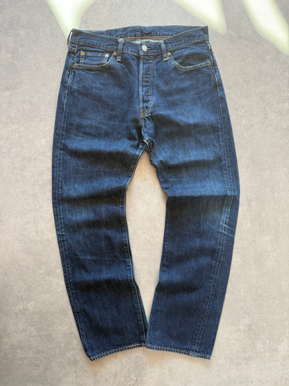 Levis 501 muške tamno plave farmerke (34x32)