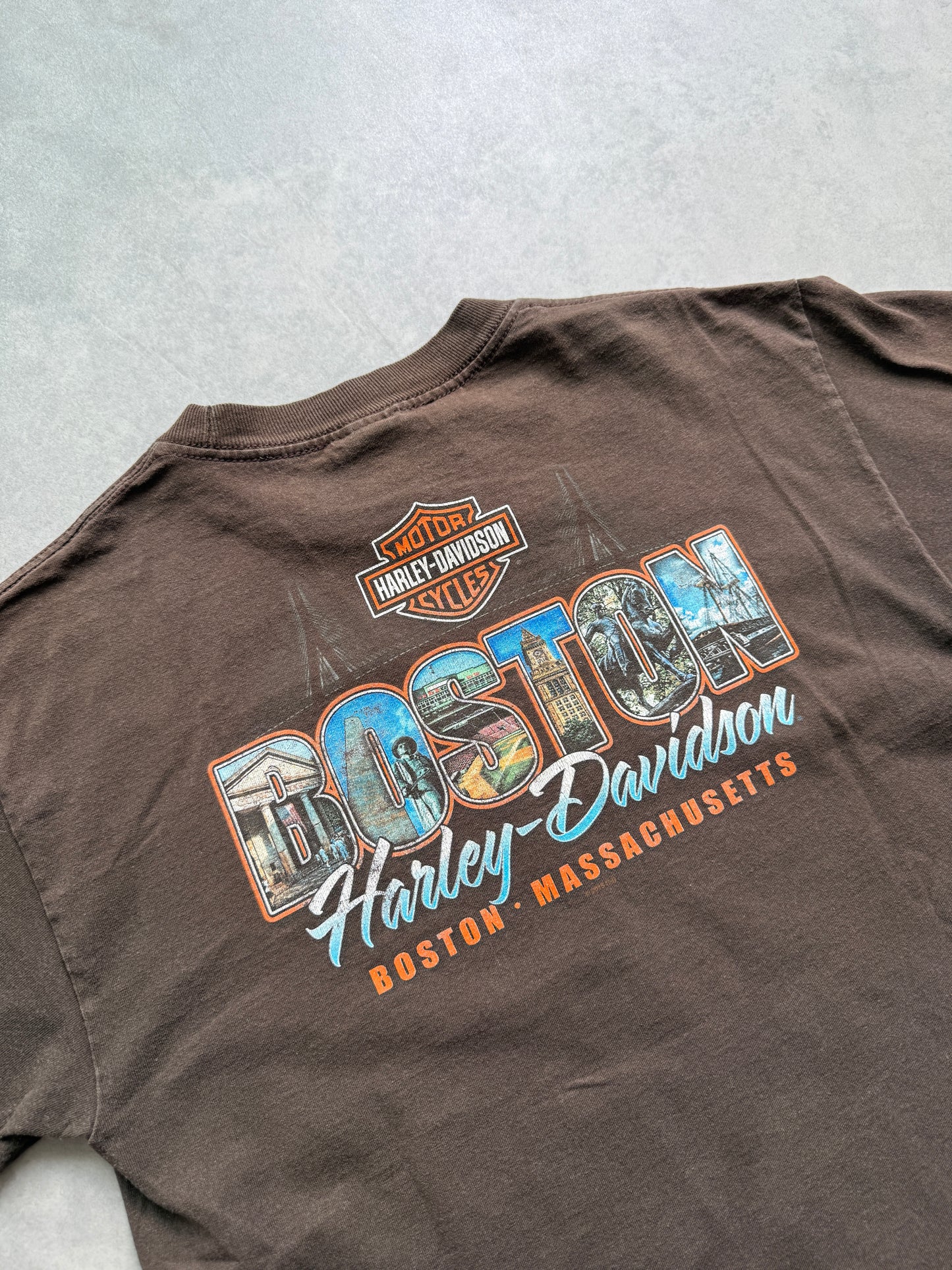Harley Davidson vintage muška smedja majica (M)