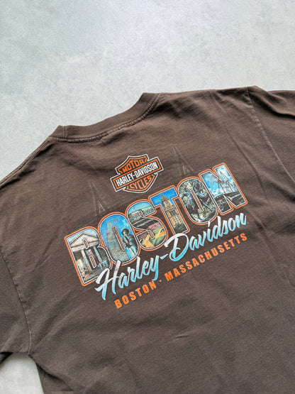 Harley Davidson vintage muška smedja majica (M)
