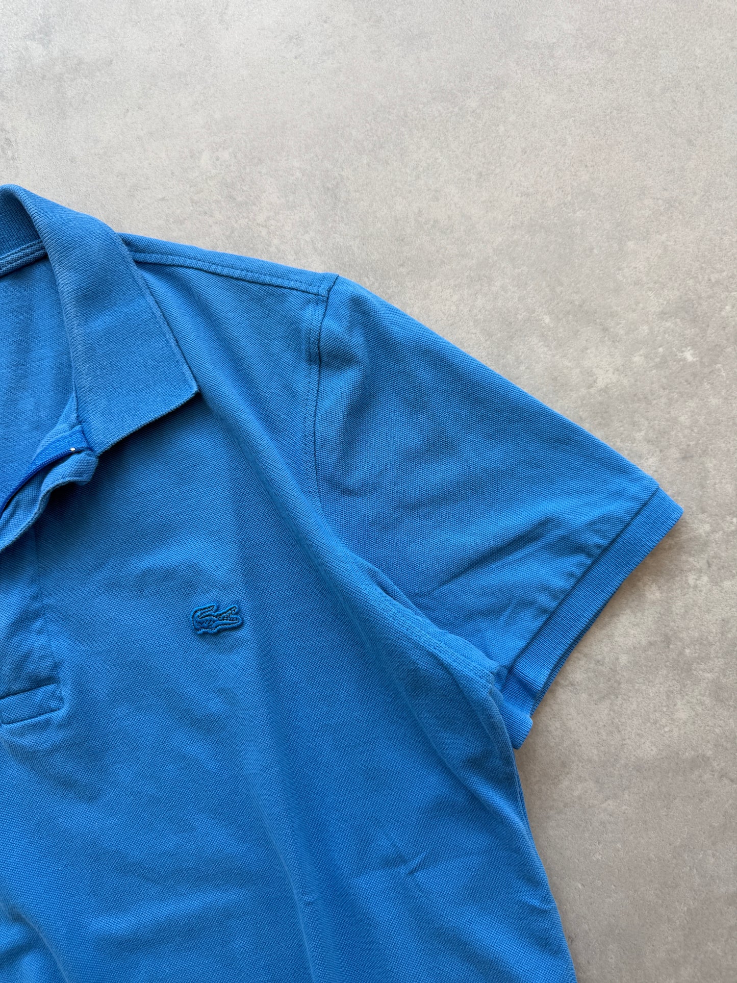 Lacoste muška plava zip polo majica (L)