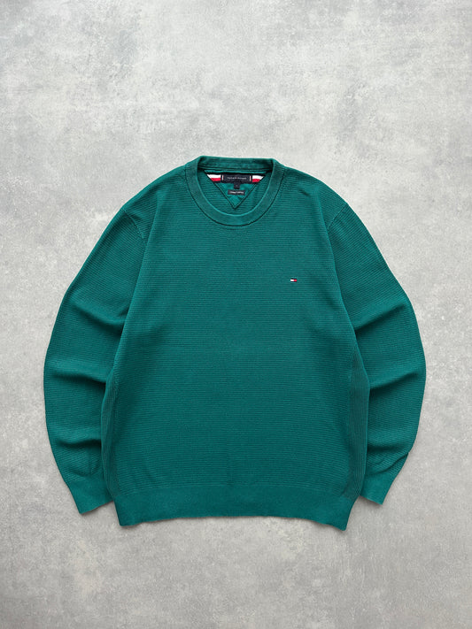 Tommy Hilfiger muški zeleni džemper (L)