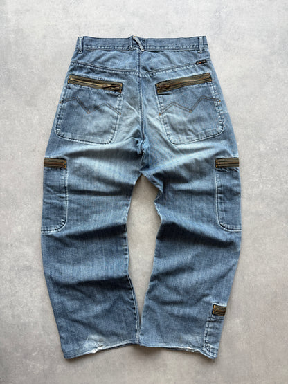 Energie Y2K muške baggy cargo farmerke (34)