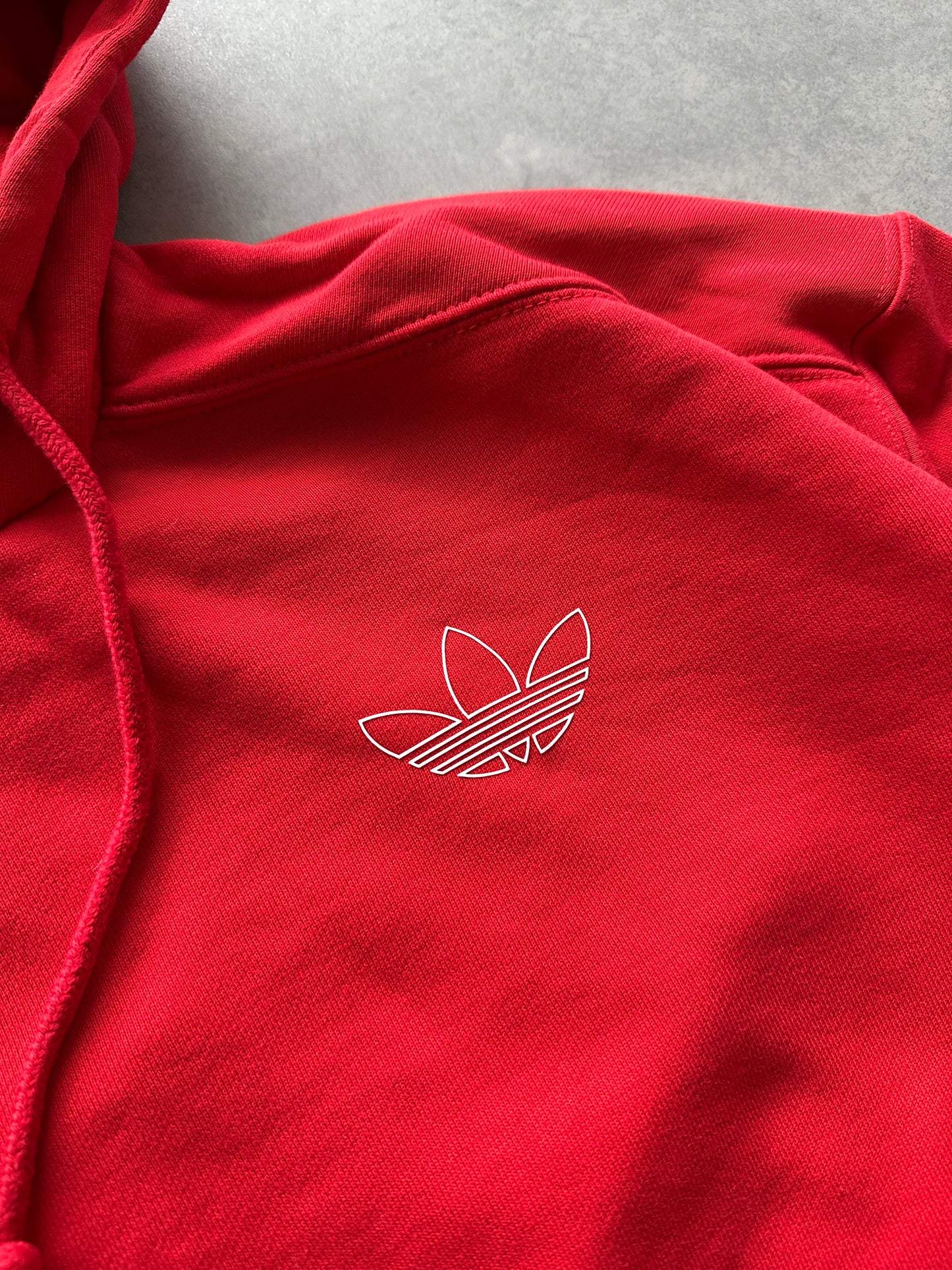 Adidas ženska crvena crop top dukserica (XS)