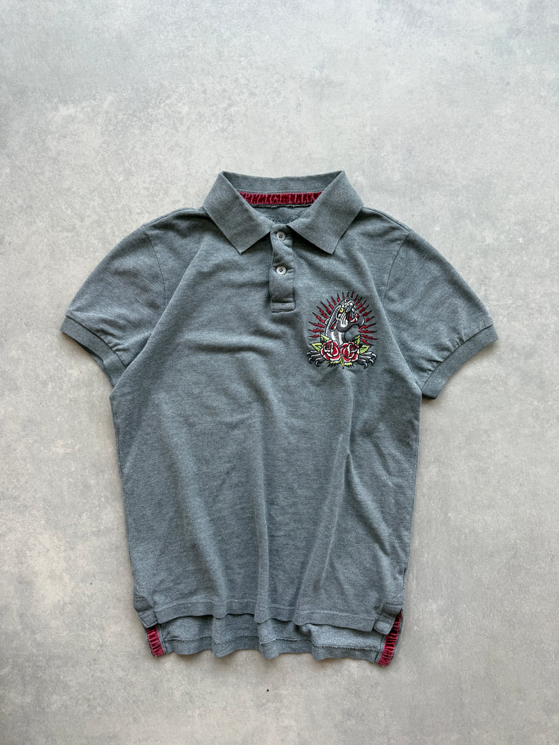 Ed Hardy Y2K muška oversized polo majica (M)