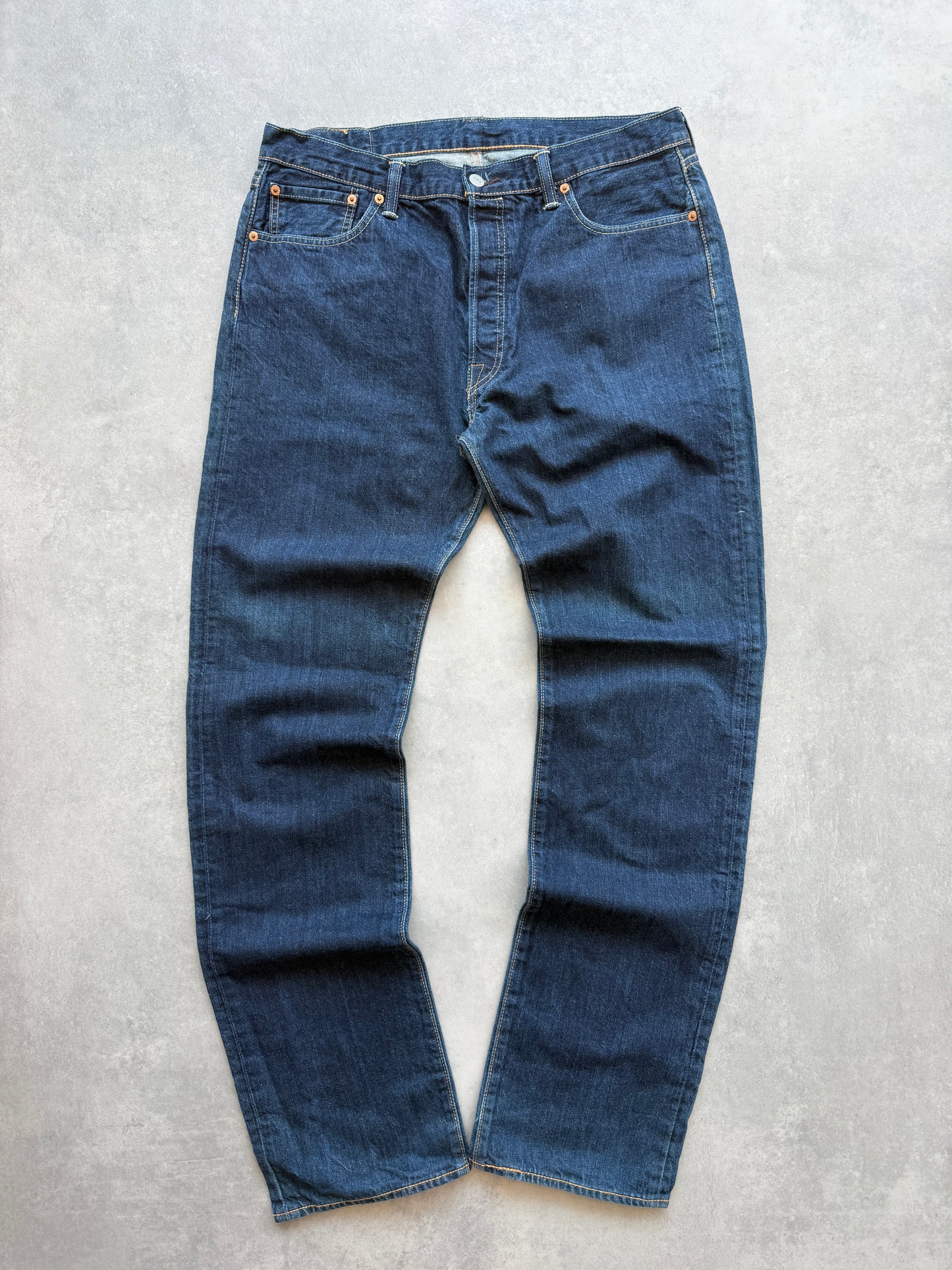 Levis 501 muške tamno plave farmerke (36x36)