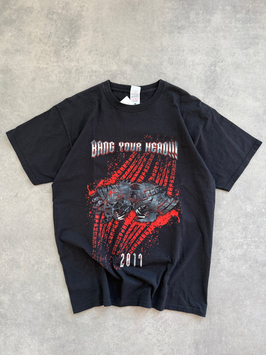 Bang Your Head retro muška crna majica (L)