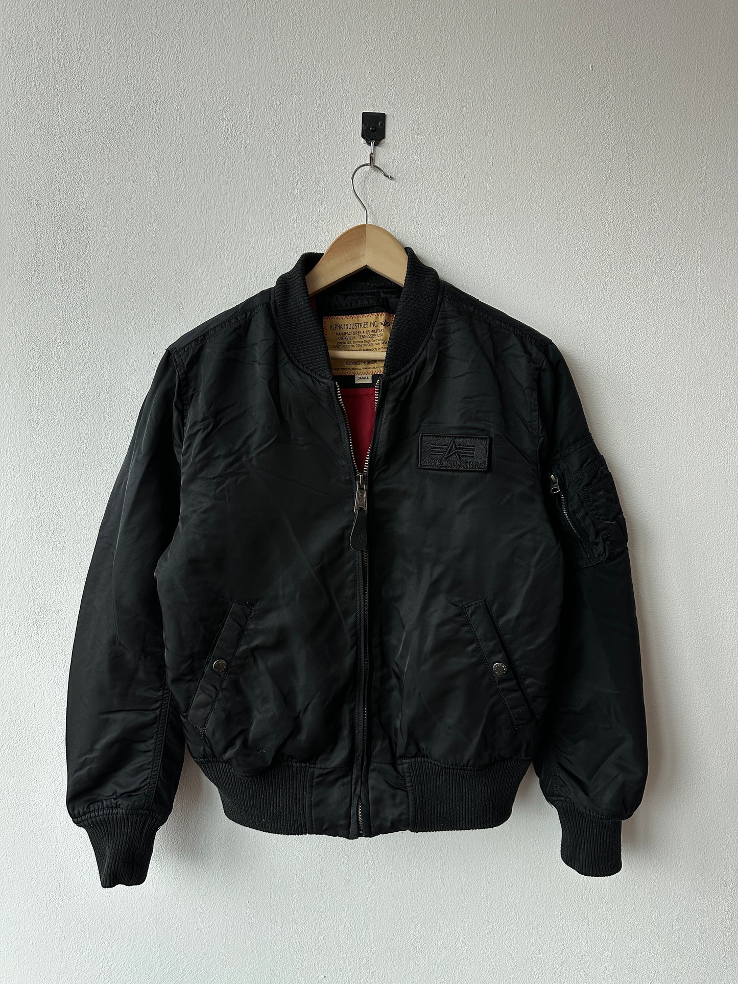 Alpha Industries muška crna bomber jakna (S)