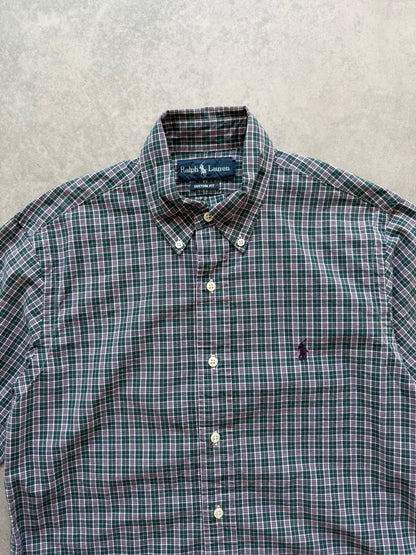 Polo by Ralph Lauren vintage muška zelena karirana košulja (M)