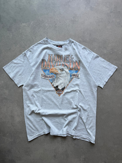 Harley Davidson retro muška siva majica (XL)