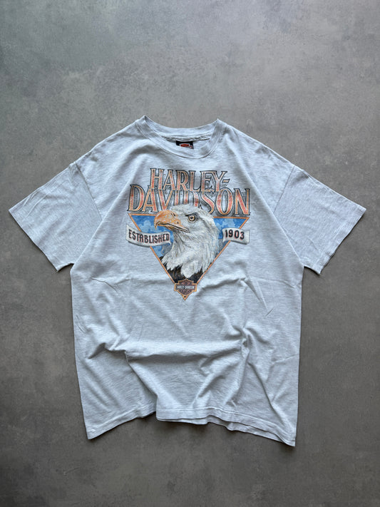 Harley Davidson retro muška siva majica (XL)