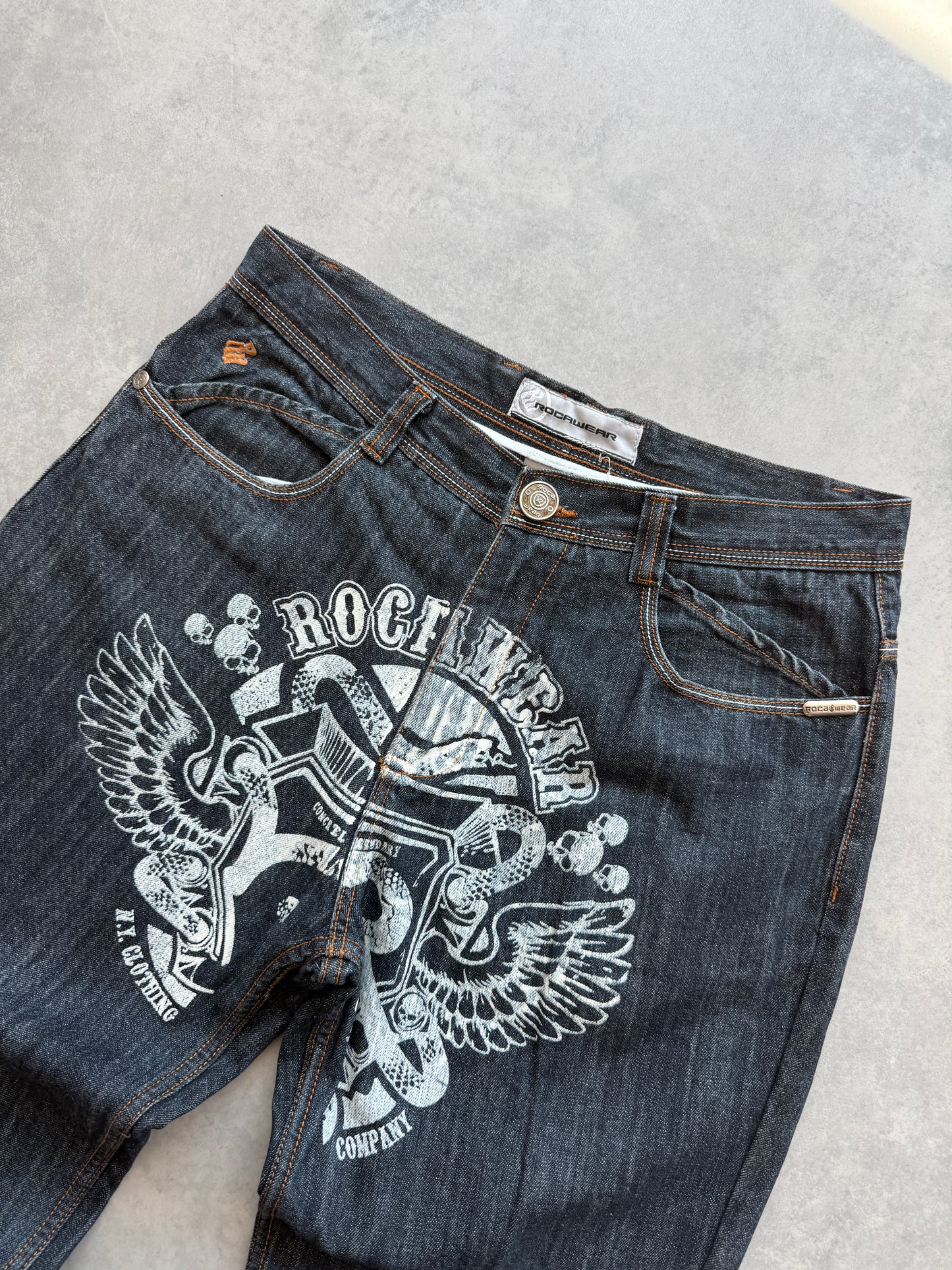 Rocawear Y2K muške loose fit farmerke (34)