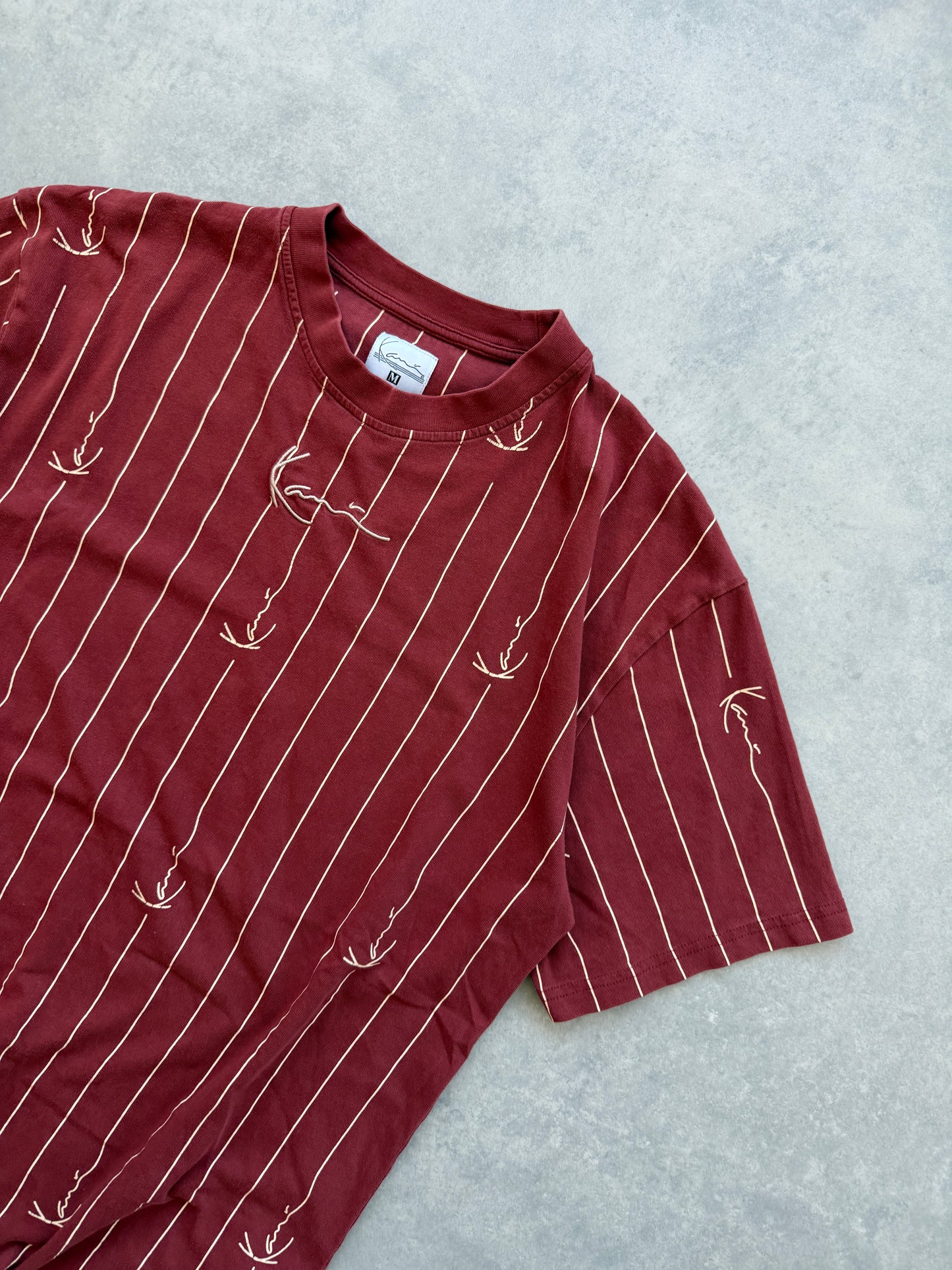 Karl Kani muška bordo oversized majica (M)