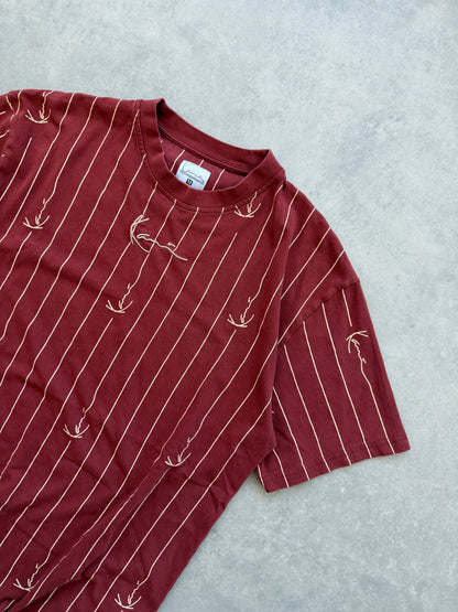Karl Kani muška bordo oversized majica (M)
