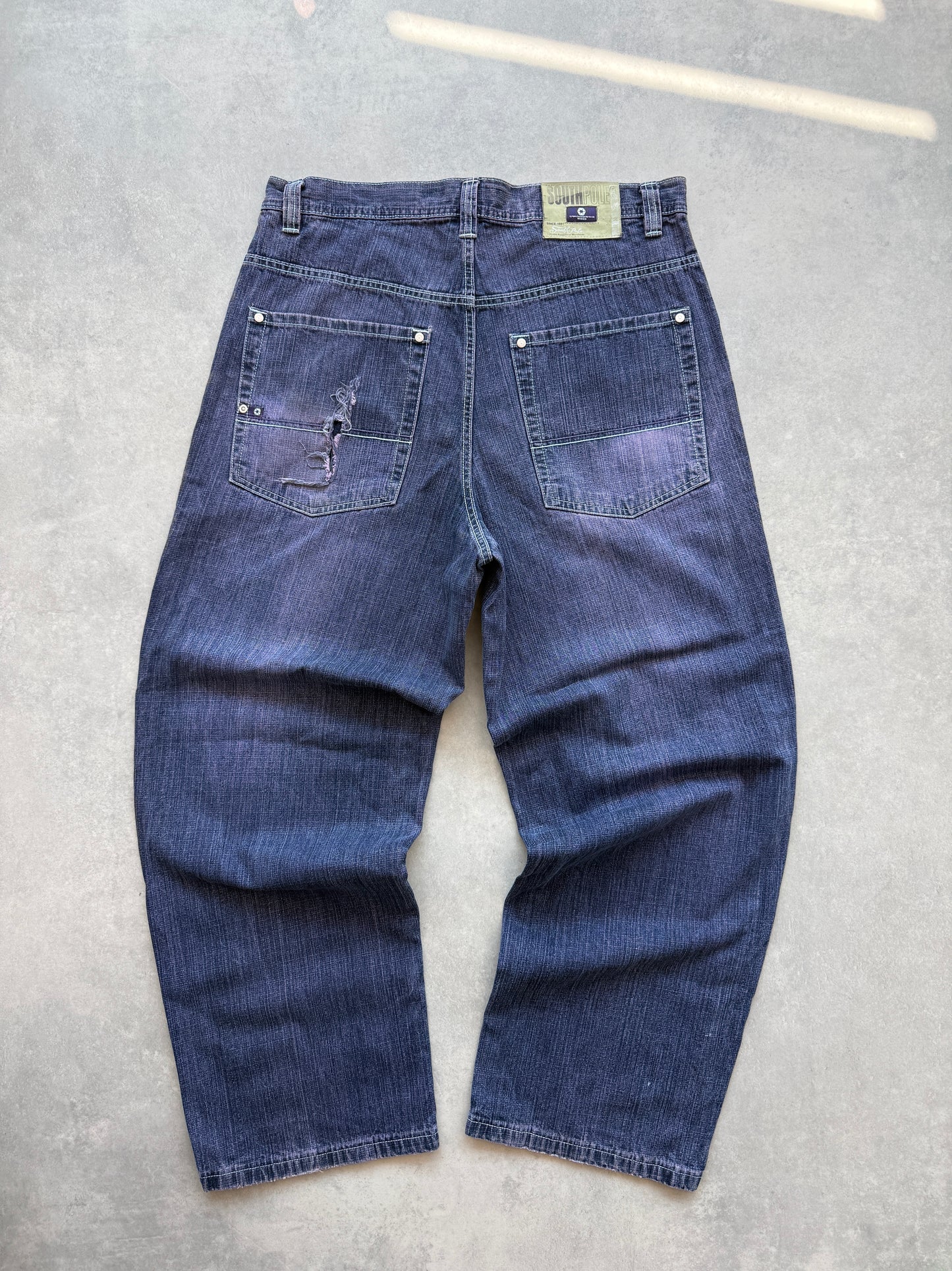 Southpole Y2K muške baggy farmerke (38)
