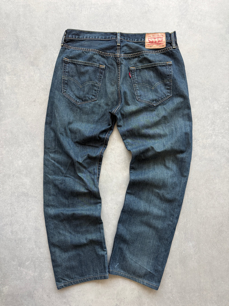 Levis 501 muške tamno plave farmerke (36x36)