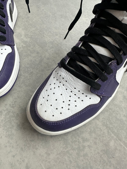 Nike Air Jordan 1 Retro High Court Purple White muške patike (42.5)
