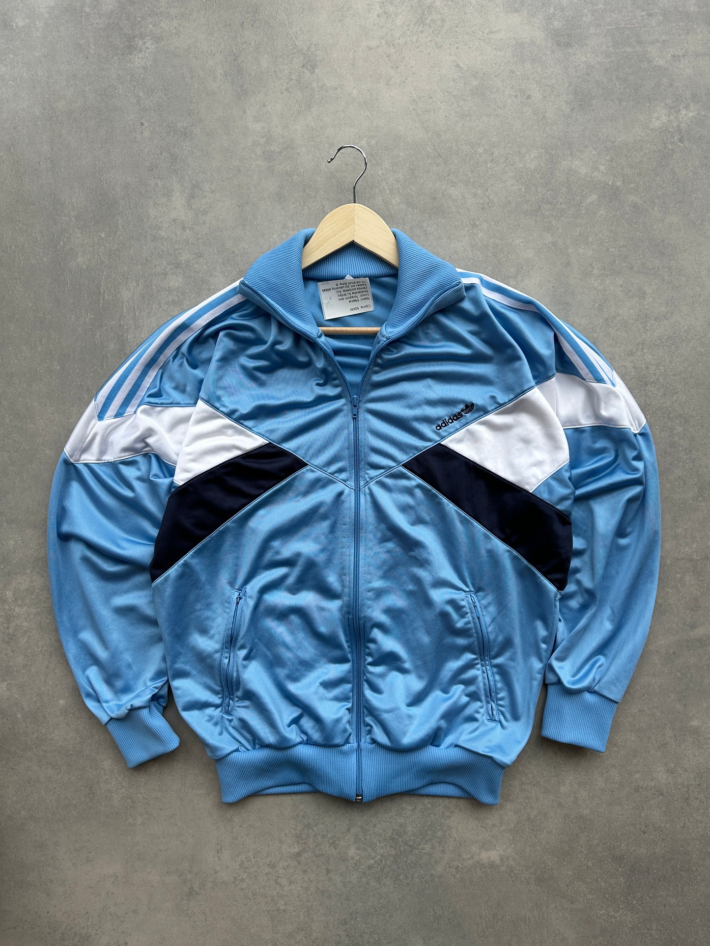 Adidas vintage 80s muška plava dukserica (L)