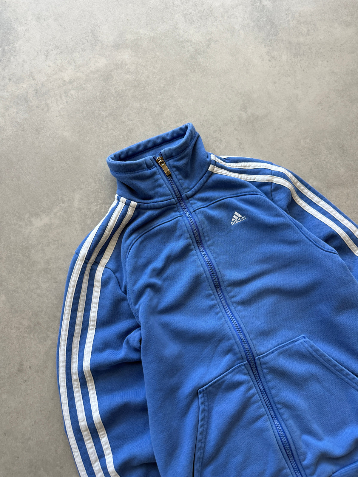 Adidas retro ženska plava zip dukserica (XS)