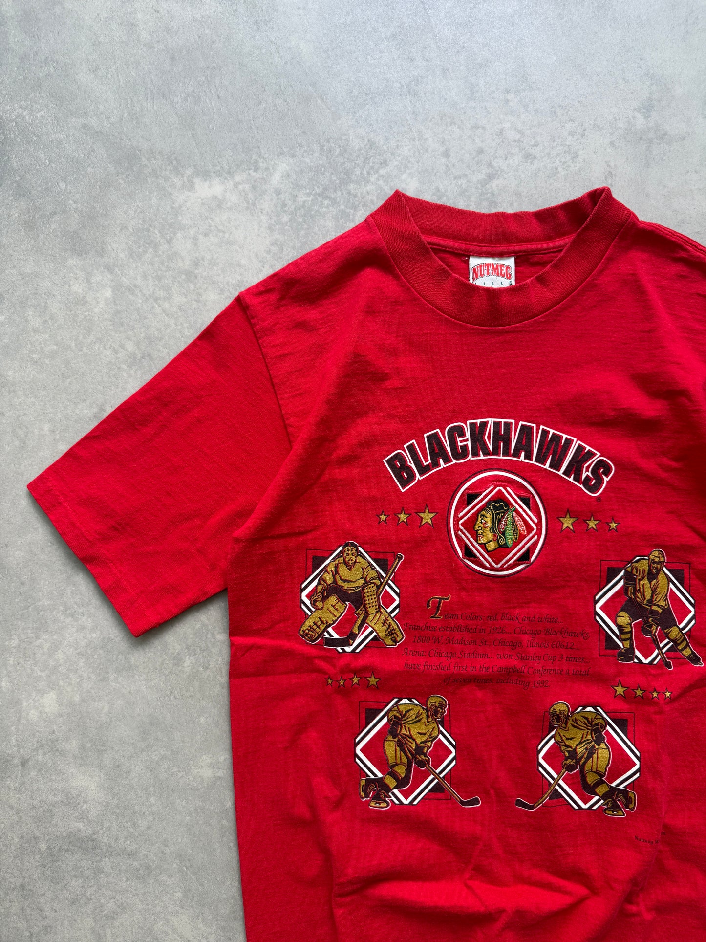 Nutmeg x NHL Blackhawks vintage muška heavy cotton majica (M)