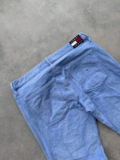 Tommy Jeans ženske samtane flared hlace (31x30)