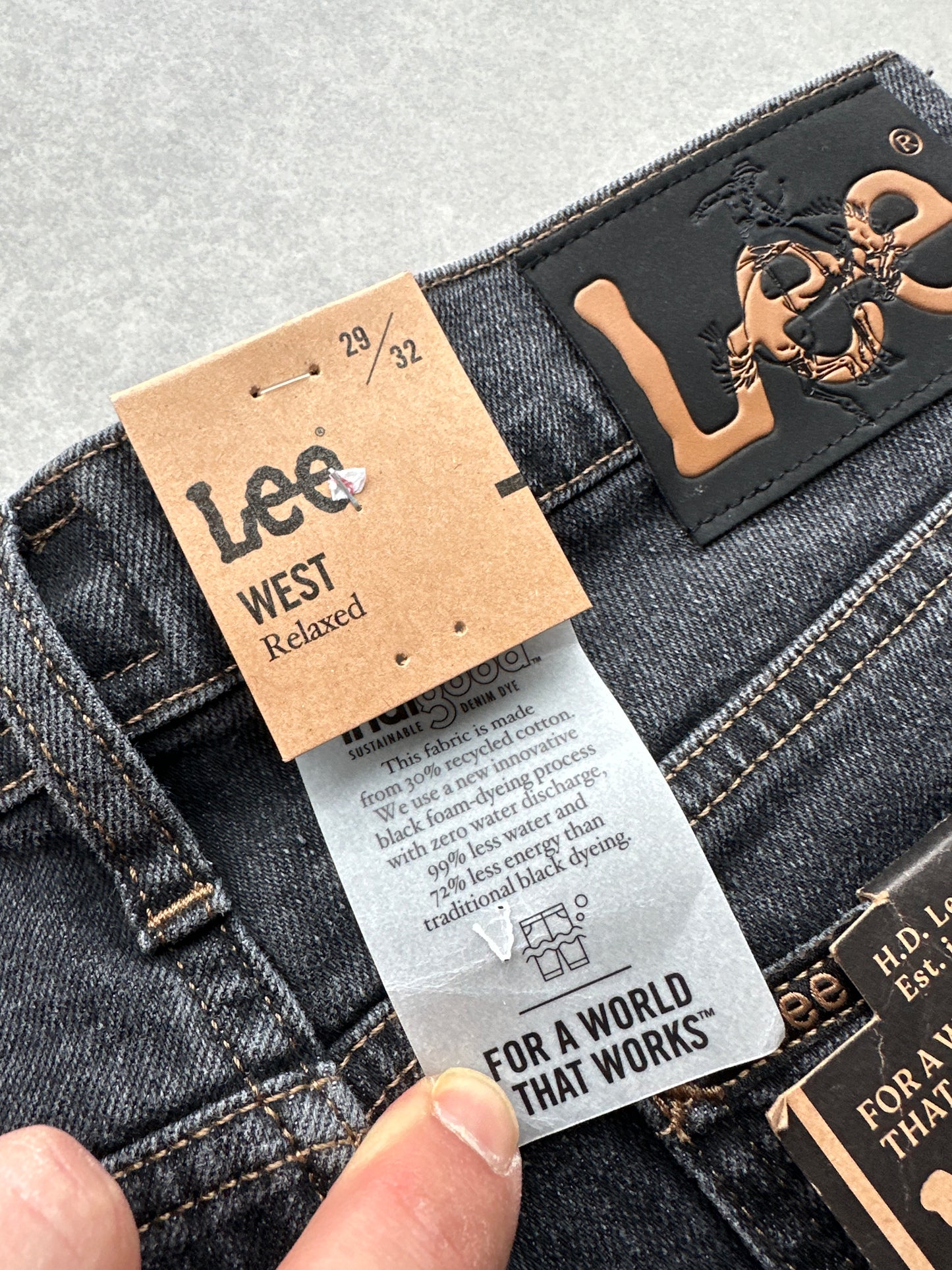 Lee Rider muške crne farmerke (29x32)