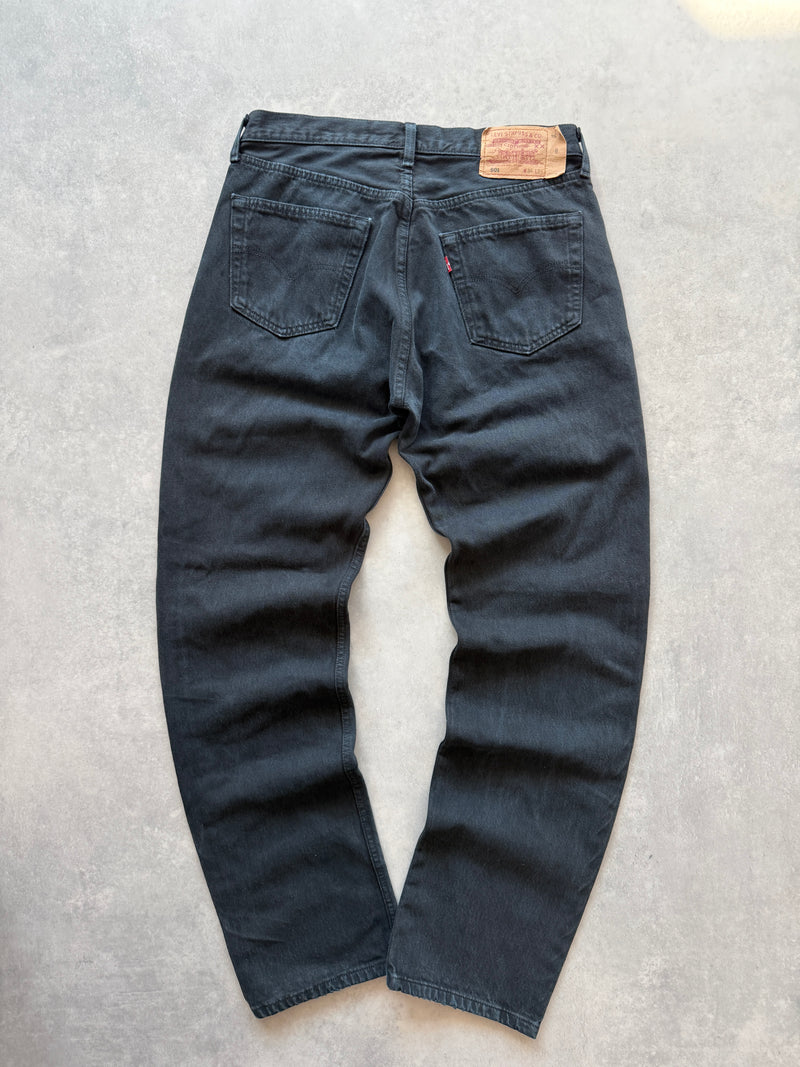 Levis 501 muške crne farmerke (34x34)