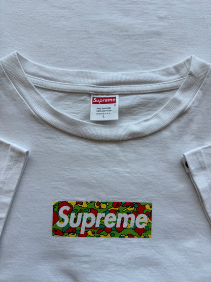 Supreme x Bape 2001 Box Logo muška bijela majica (M)