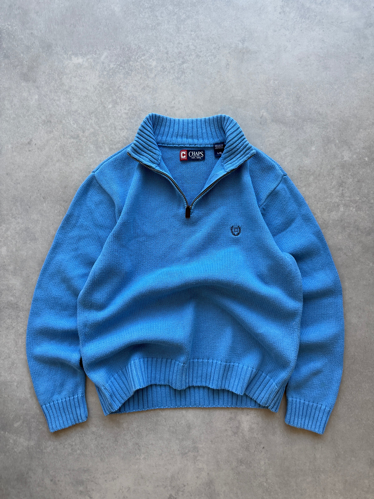 Chaps Ralph Lauren vintage muški 1/4 zip džemper (L)
