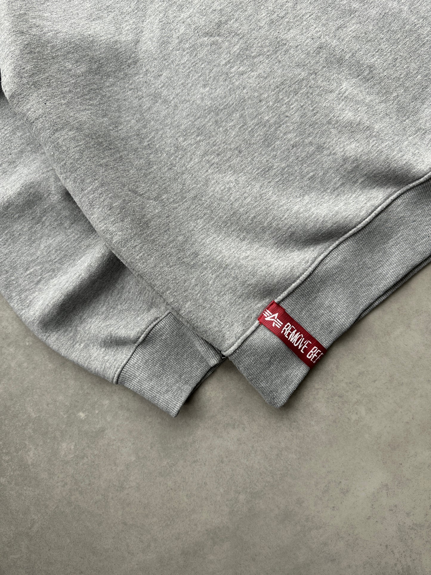 Alpha Industries muška siva dukserica (XL)