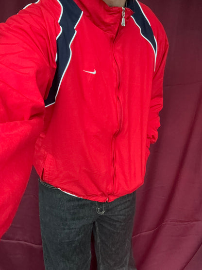 Nike 00s muška crvena šuškava dukserica (XL)