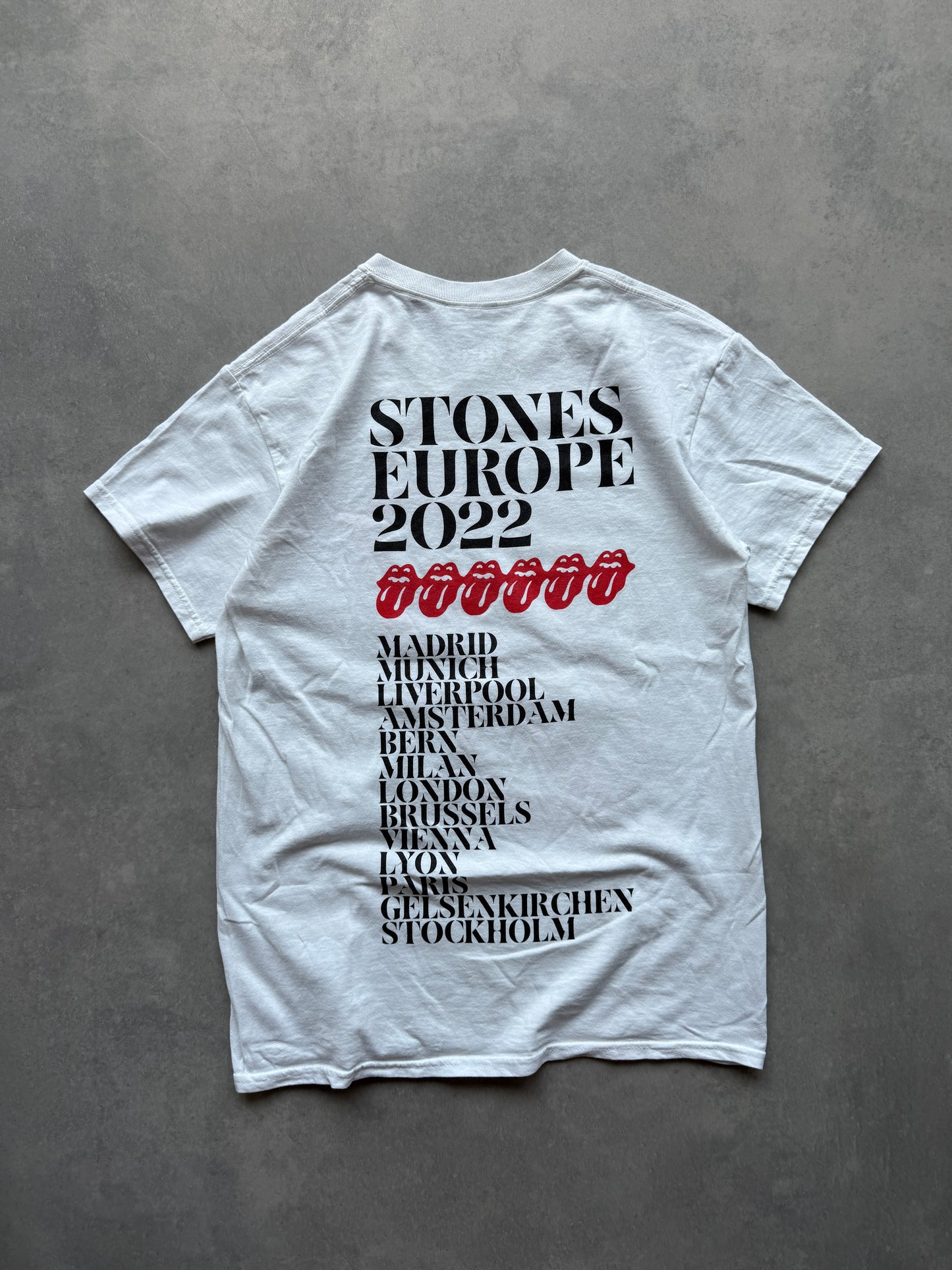 Rolling Stones Tour 2022 muška bijela majica (M)