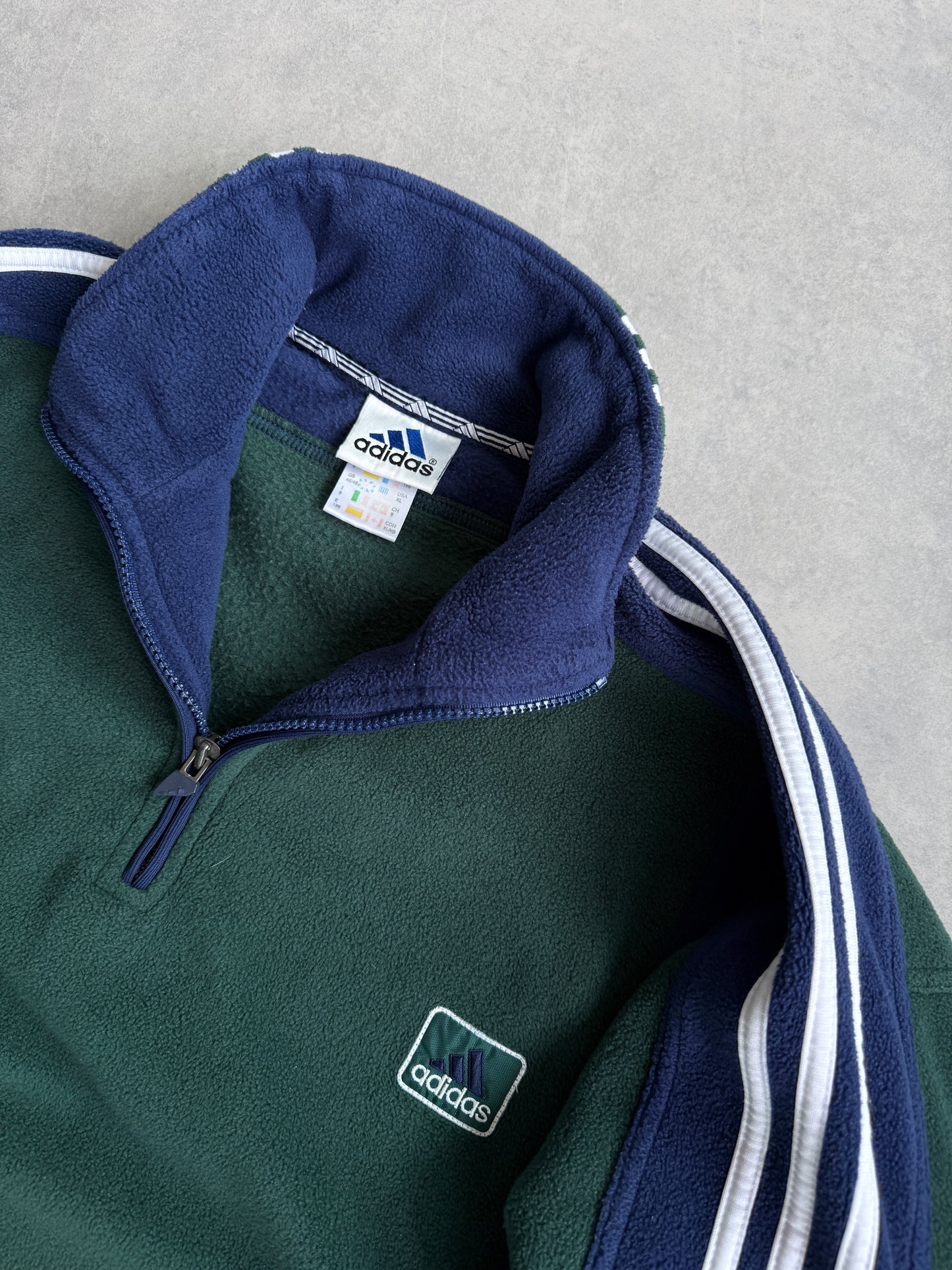 Adidas vintage 90s 1/4 zip muška fleece dukserica (L)