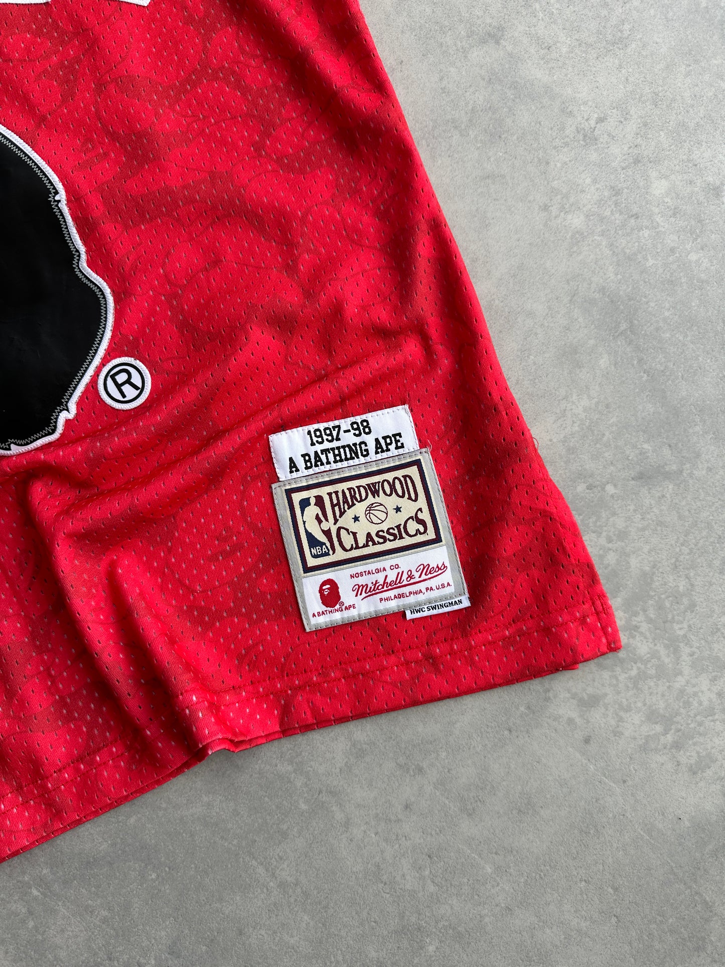 Mitchell & Ness Chicago Bulls x BAPE muški kosarkaski dres (S)