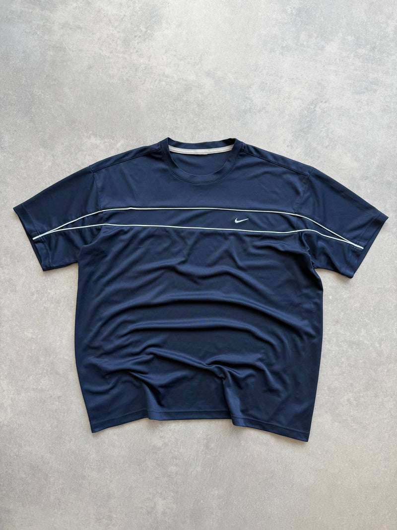 Nike 2000s muška navy plava sportska majica (XL)