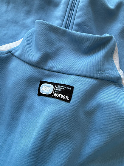 Nike 2000s muška baby blue zip dukserica (L)
