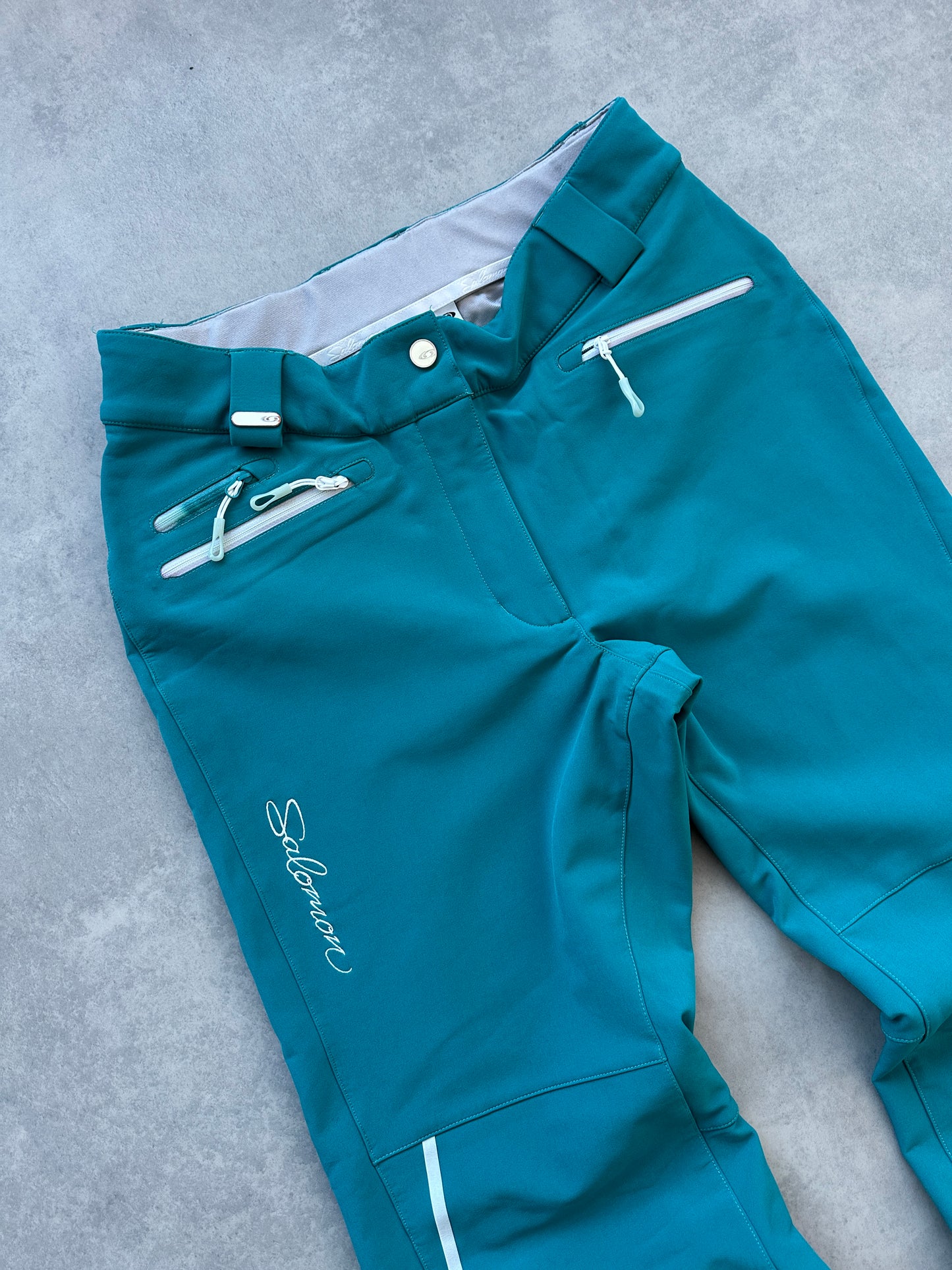 Salomon ženske zelene skijaške hlace (M)