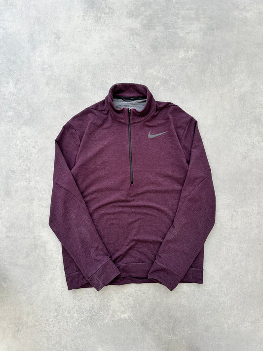 Nike Dri Fit 1/4 zip ljubicasta muška sportska dukserica (M)